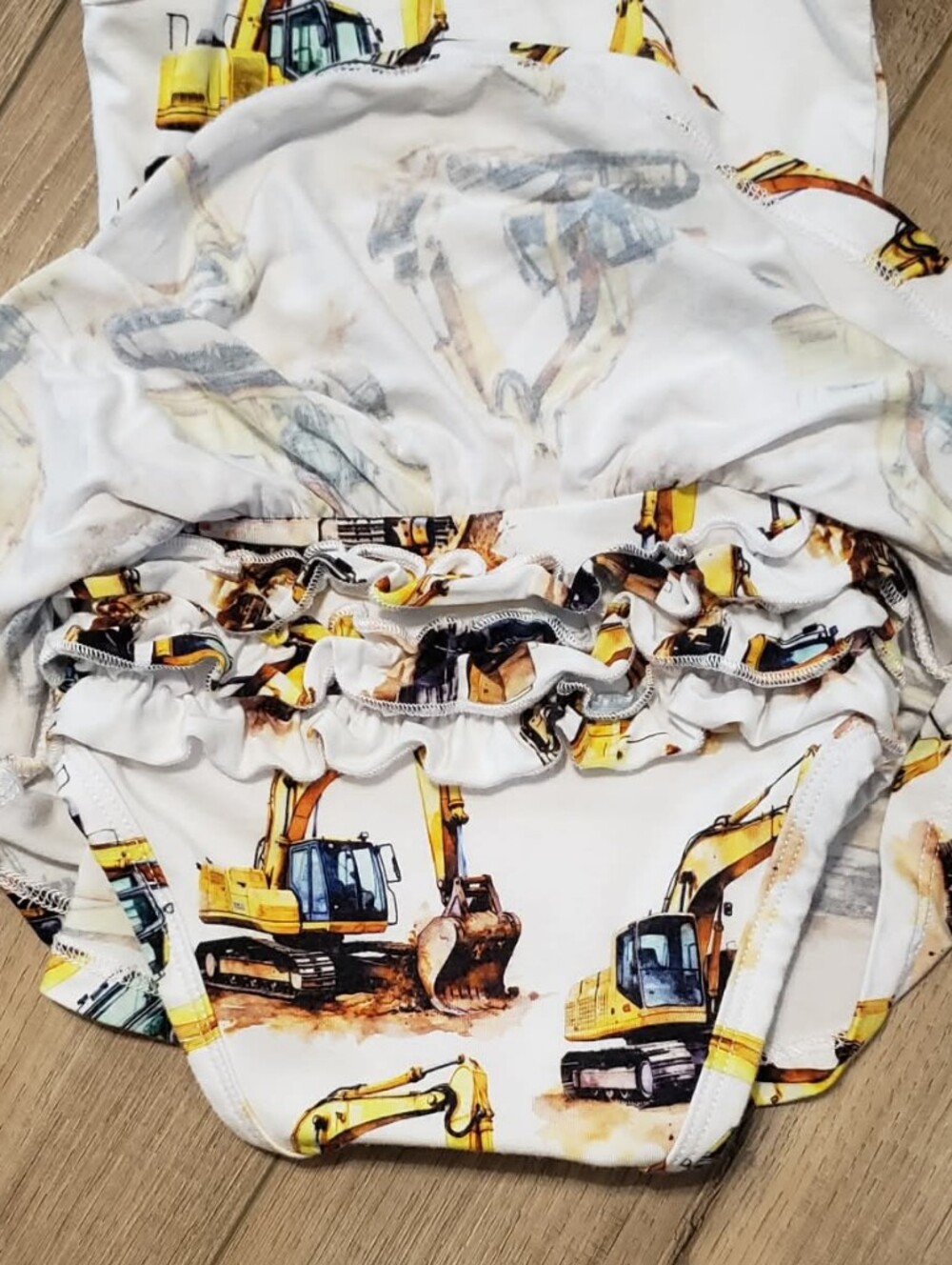 Bums & Roses Load & Behold Racer Back Ruffle Dress Size 6-12 Months - Picture 14 of 14